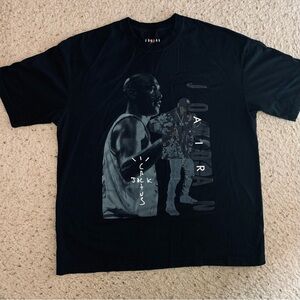 Jordan Black Graphic Short Sleeve Tee with Monochrome Print